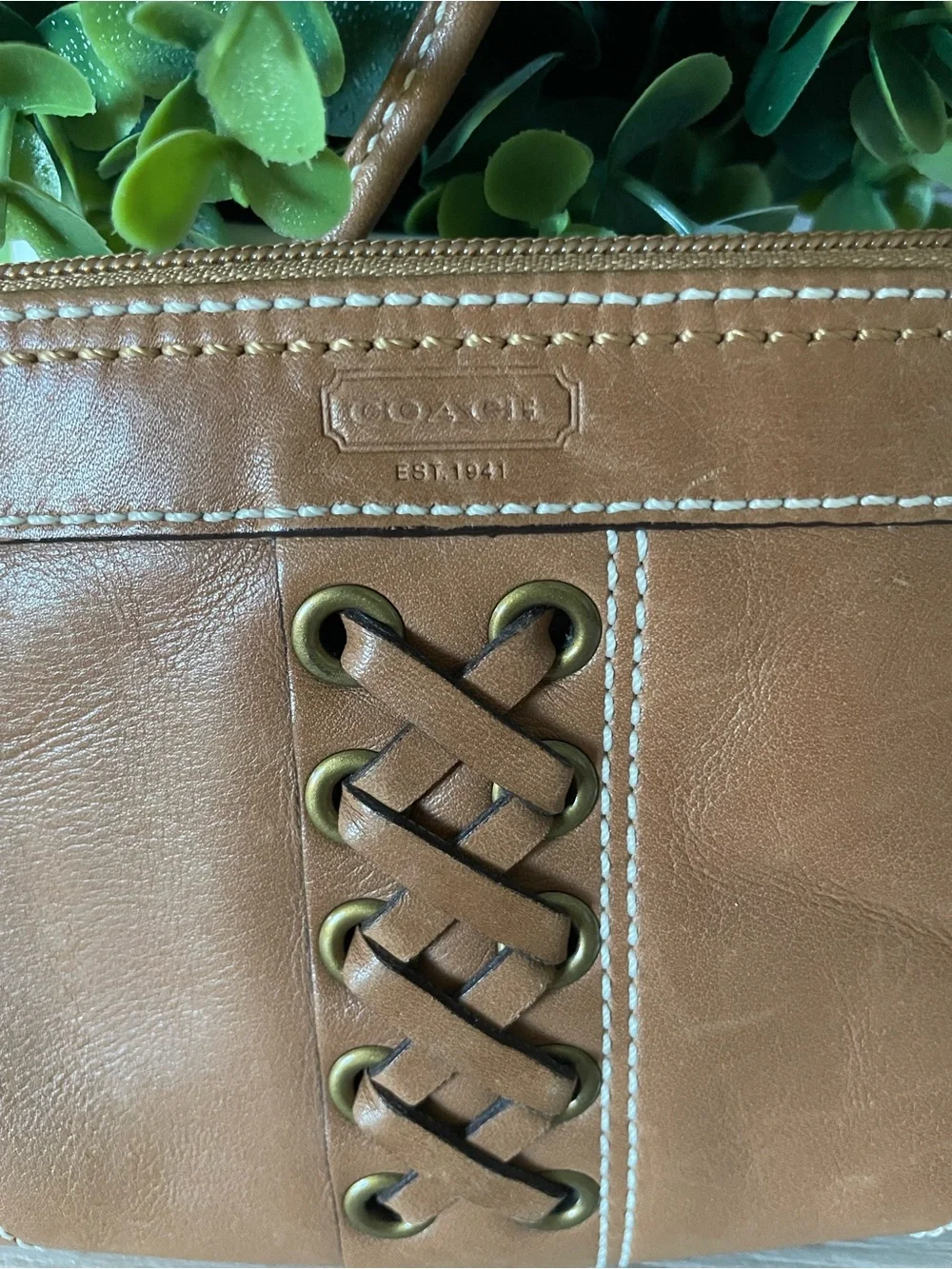 Coach wristlet smooth
